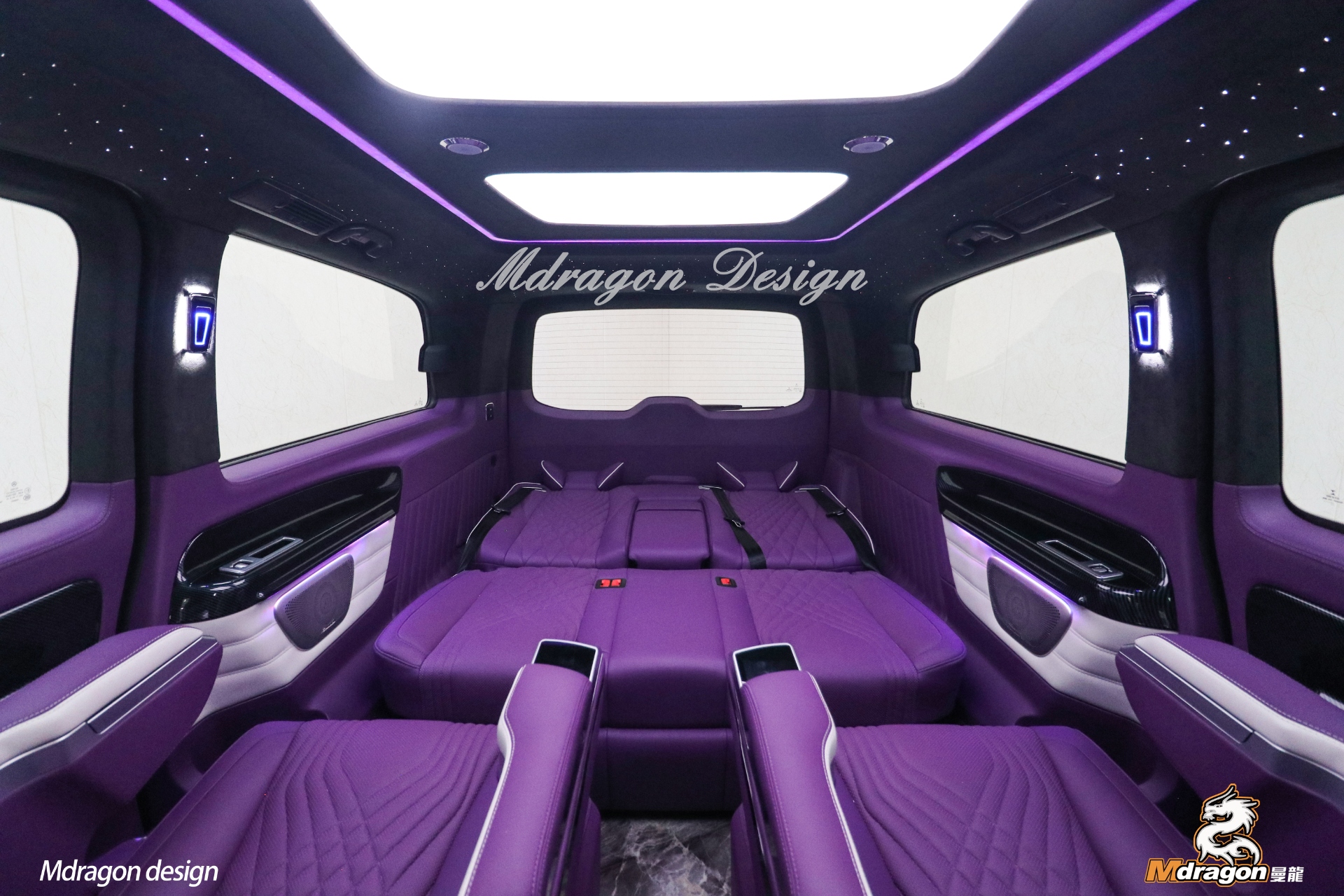 No.508 Benz Vito Interior Seats modification Double door Purple