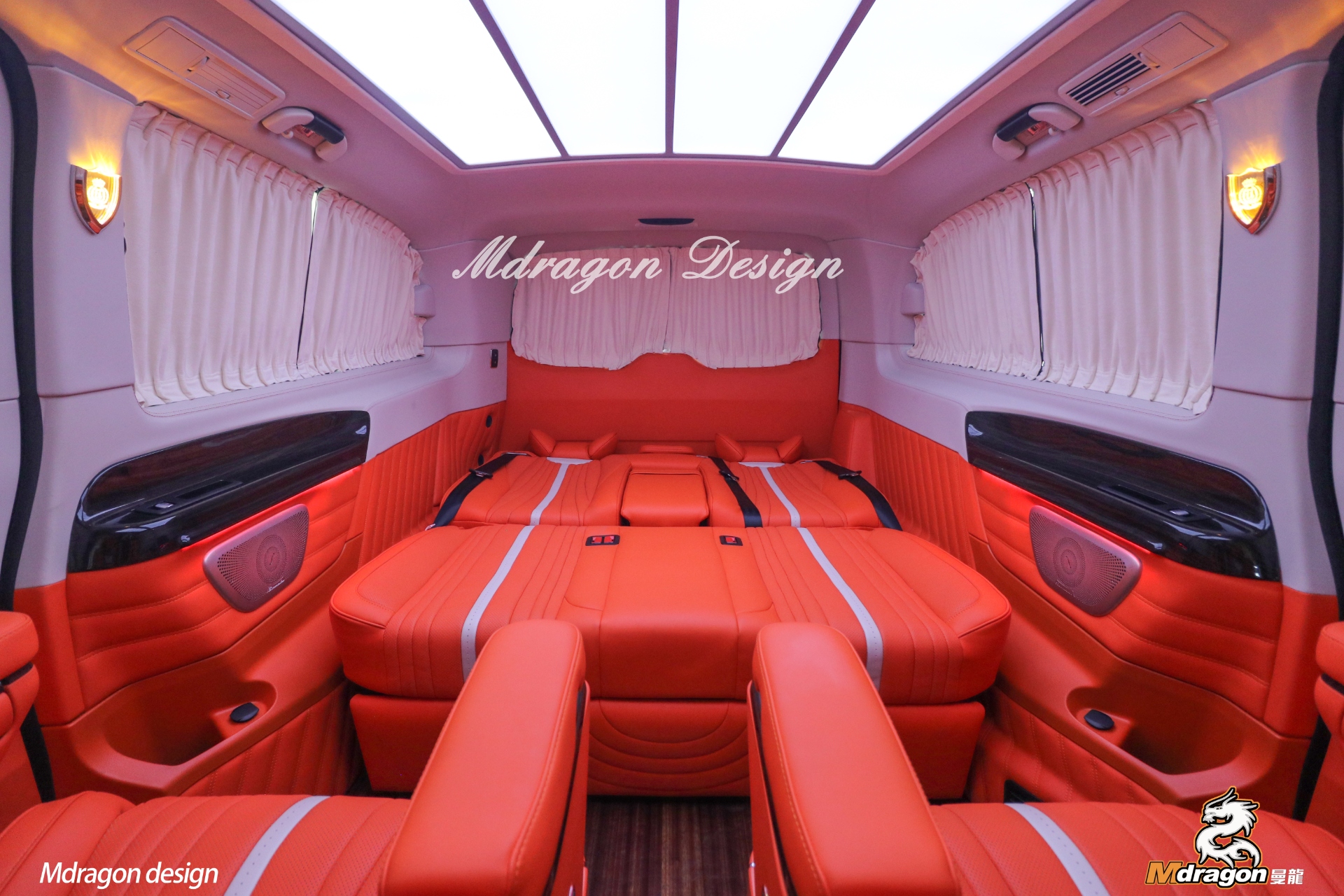 506 Benz V class interior seats modification double doors